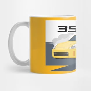 car 350z drift yellow Mug